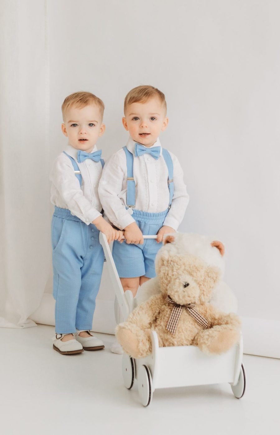 Boy's summer suit with shorts, bowtie - Image 7