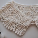 Openwork hand-knitted collar (in solid colours) - Image 3