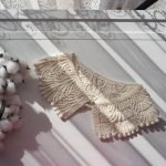 Openwork hand-knitted collar (in solid colours) - Image 4