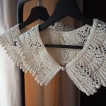 Openwork hand-knitted collar (in solid colours) - Image 2