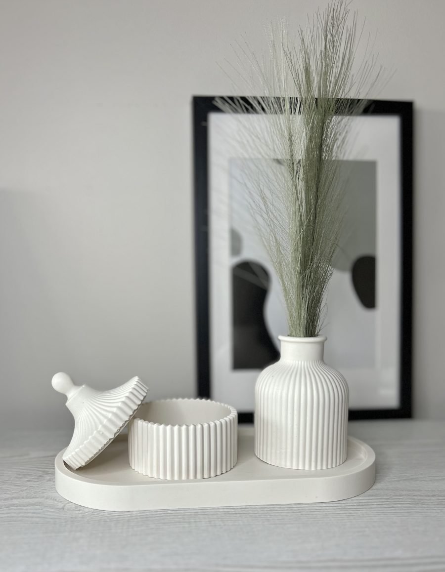 Handmade decorative tray, vase and jar - Image 3