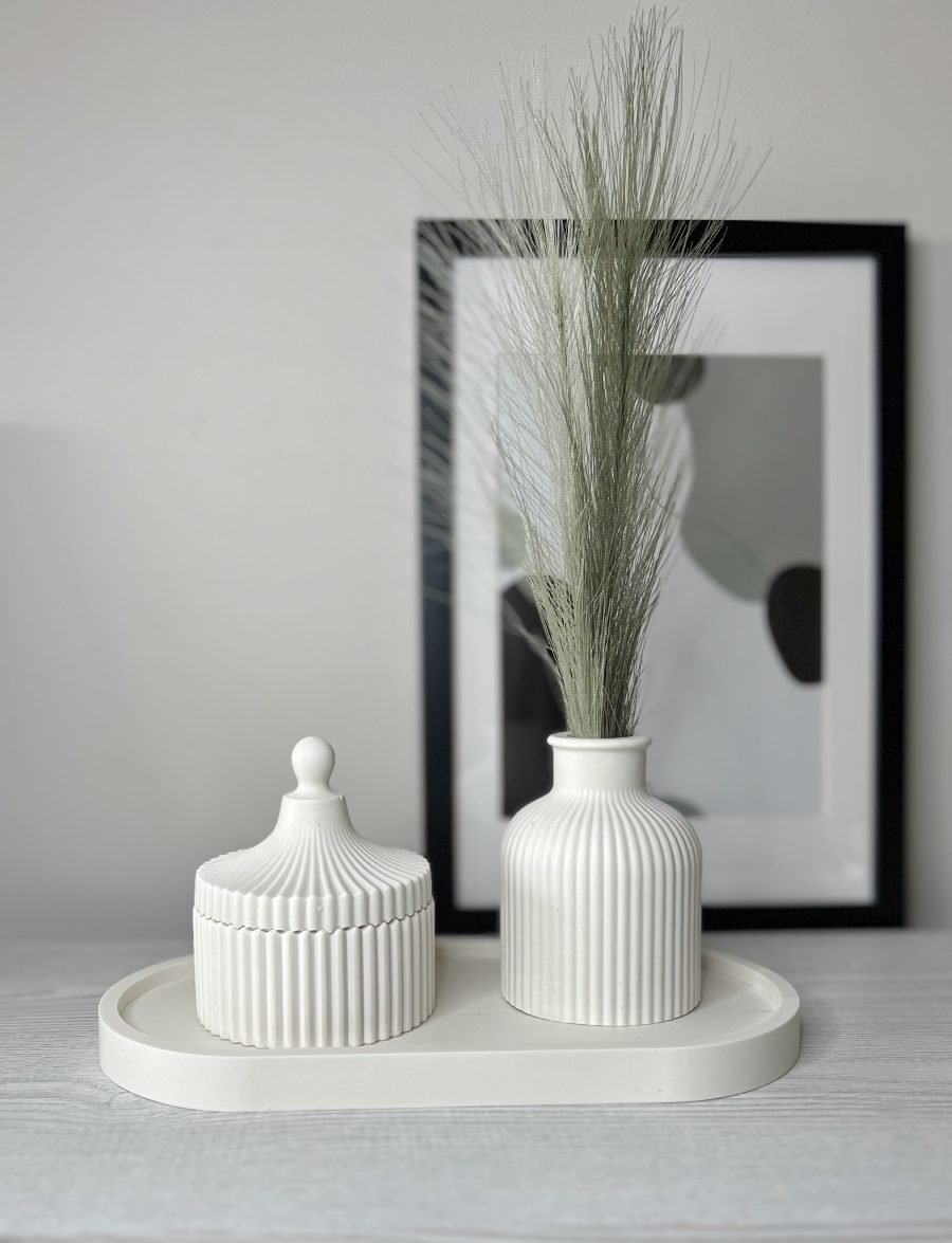 Handmade decorative tray, vase and jar - Image 2