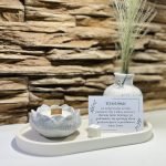 Handmade gift set with wedding invitation