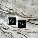 Men's shirt cufflinks with initials