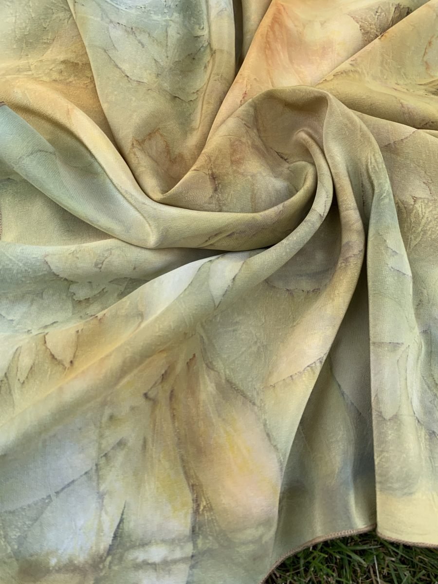 Natural silk scarf "Summer collection"