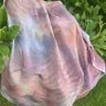 Pastel color scarf made of natural silk - Image 6