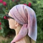 Pastel color scarf made of natural silk - Image 7