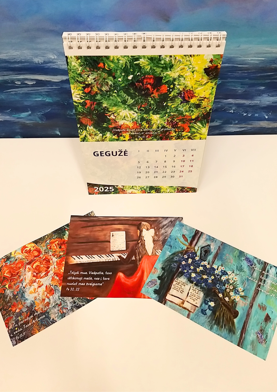 2025 calendar with copyright s. Justine's postcards - Image 2