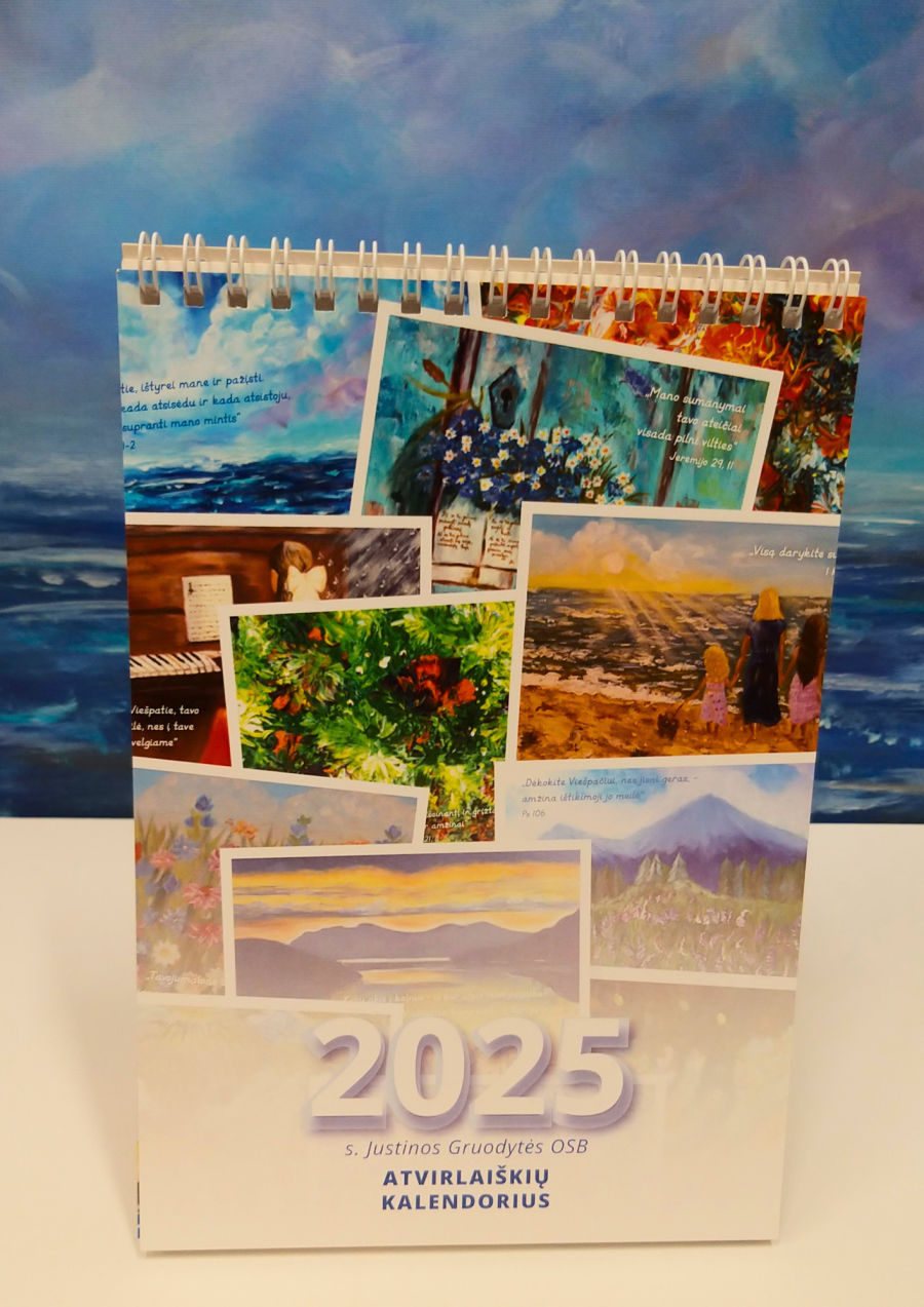 2025 calendar with copyright s. Justine's postcards