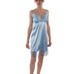 Blue silk nightgowns and a robe - Image 4