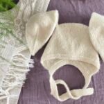 Merino and alpaca wool knitted baby set (various colors) - Image 3