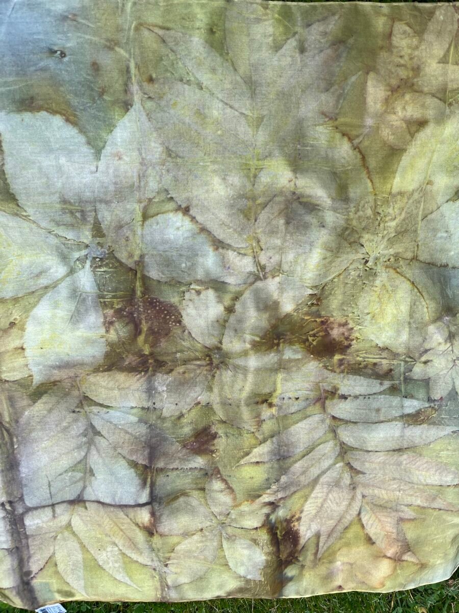 Natural silk scarf "Moment of pink silence" (Kopija) (Kopija) - Image 4