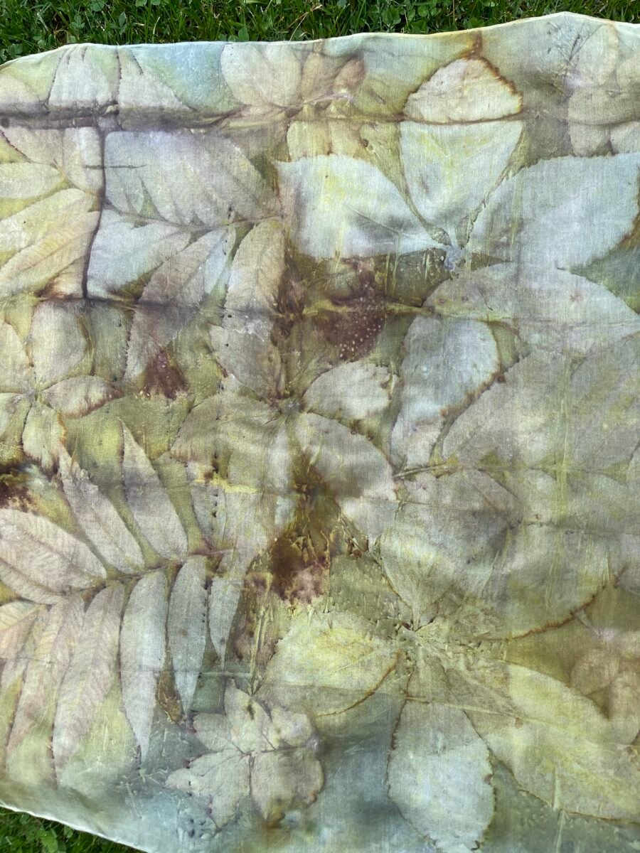 Natural silk scarf "Moment of pink silence" (Kopija) (Kopija) - Image 3