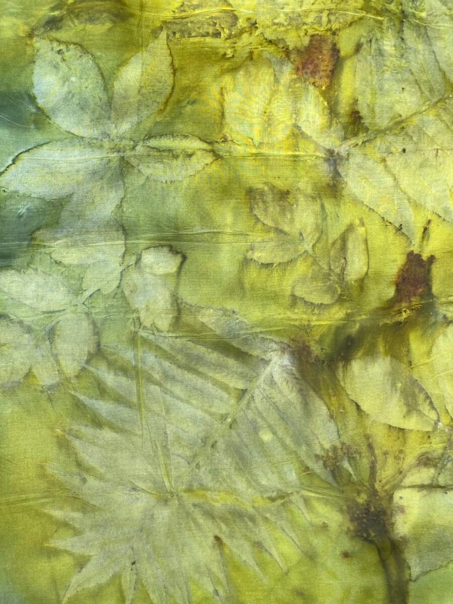 Natural silk scarf "Moment of pink silence" (Kopija) (Kopija) (Kopija) (Kopija) - Image 2