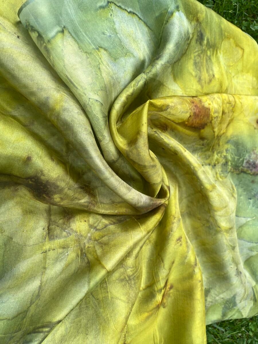 Natural silk scarf "Moment of pink silence" (Kopija) (Kopija) (Kopija) (Kopija) - Image 3