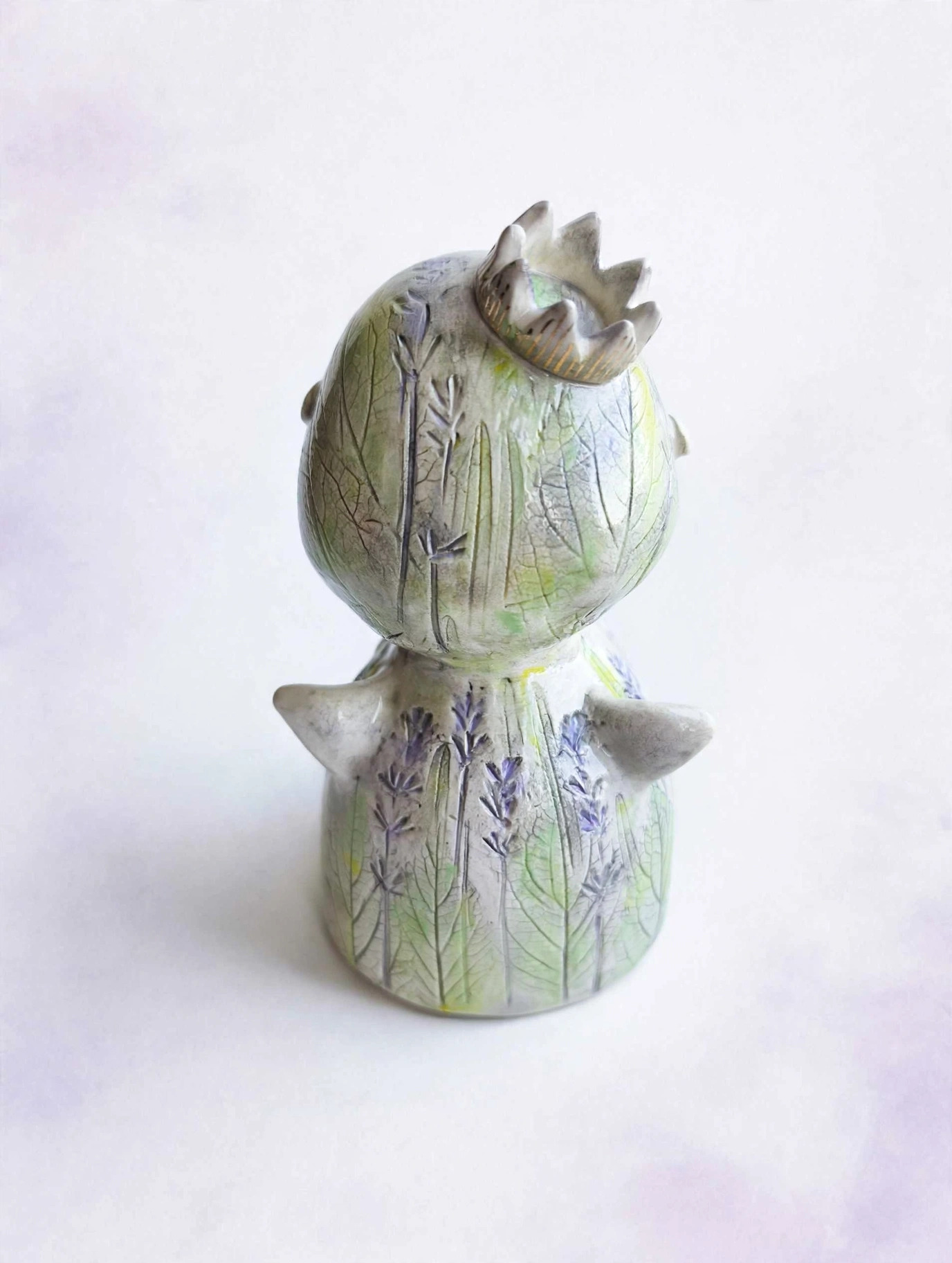 Original handmade angel from white ceramic (Kopija) - Image 4